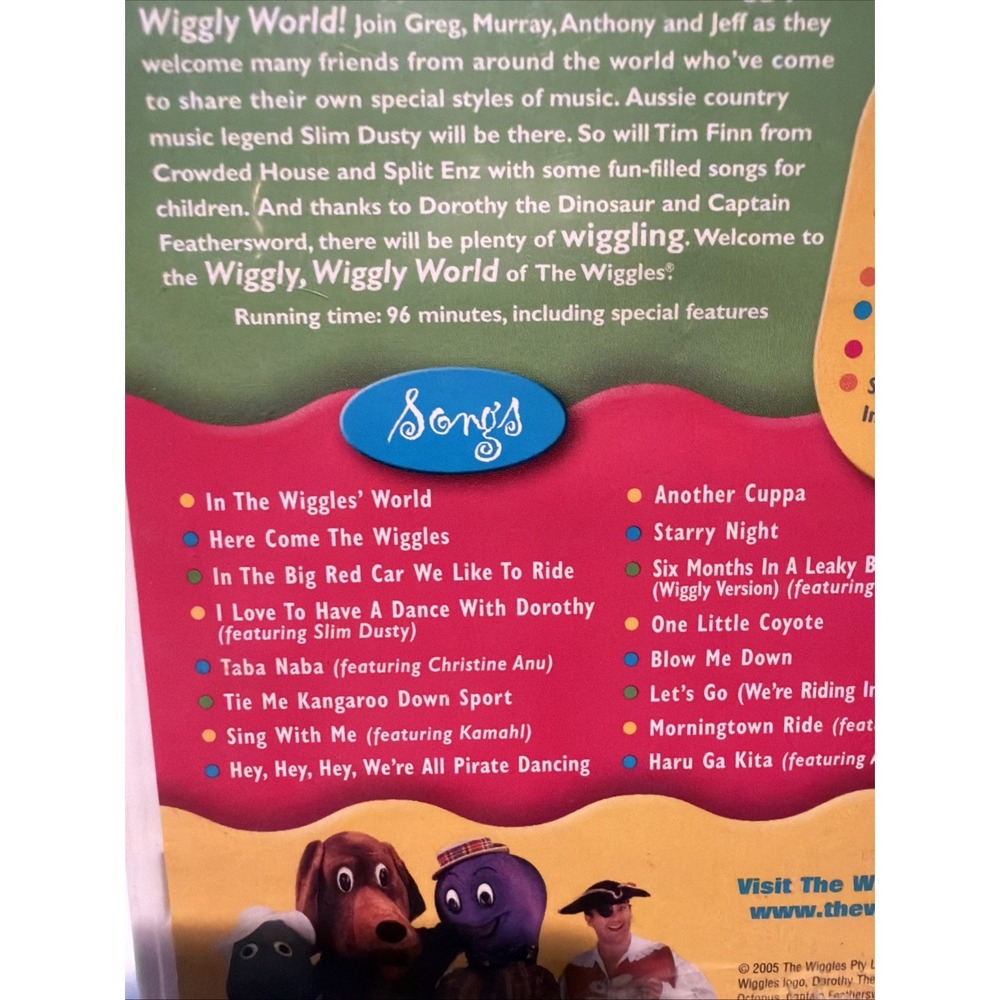 The Wiggles It's a Wiggly Wiggly World Dvd Rolf Harris Tested Works 2005 - Picture 5 of 10